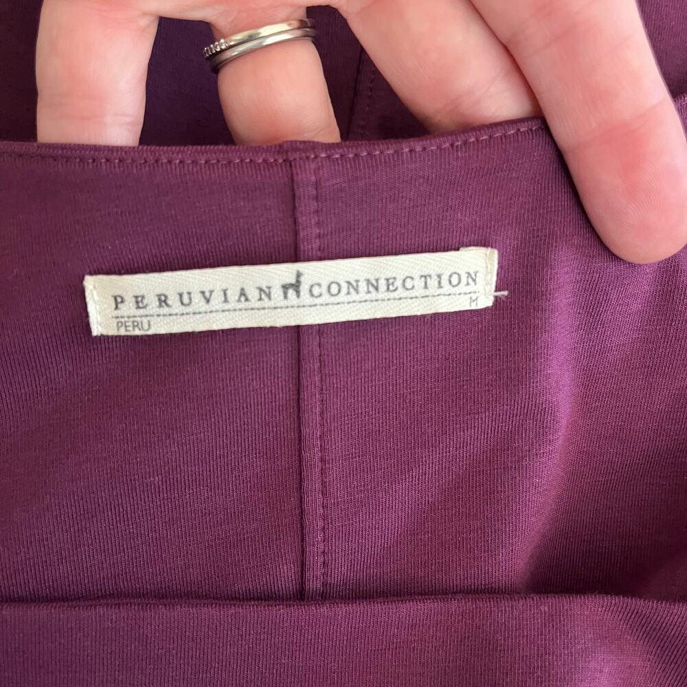 Peruvian Connection Natasha Square Neck Purple Dr… - image 4